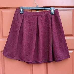 Burgundy skirt XL